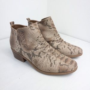 BareTraps Boots Booties Shoes Snakeskin, Size 8M